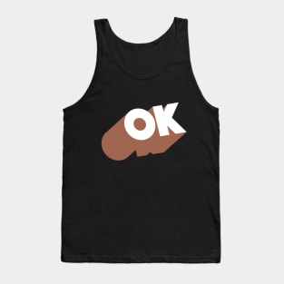 OK //// Ok Logo Blocky Design #1 Tank Top